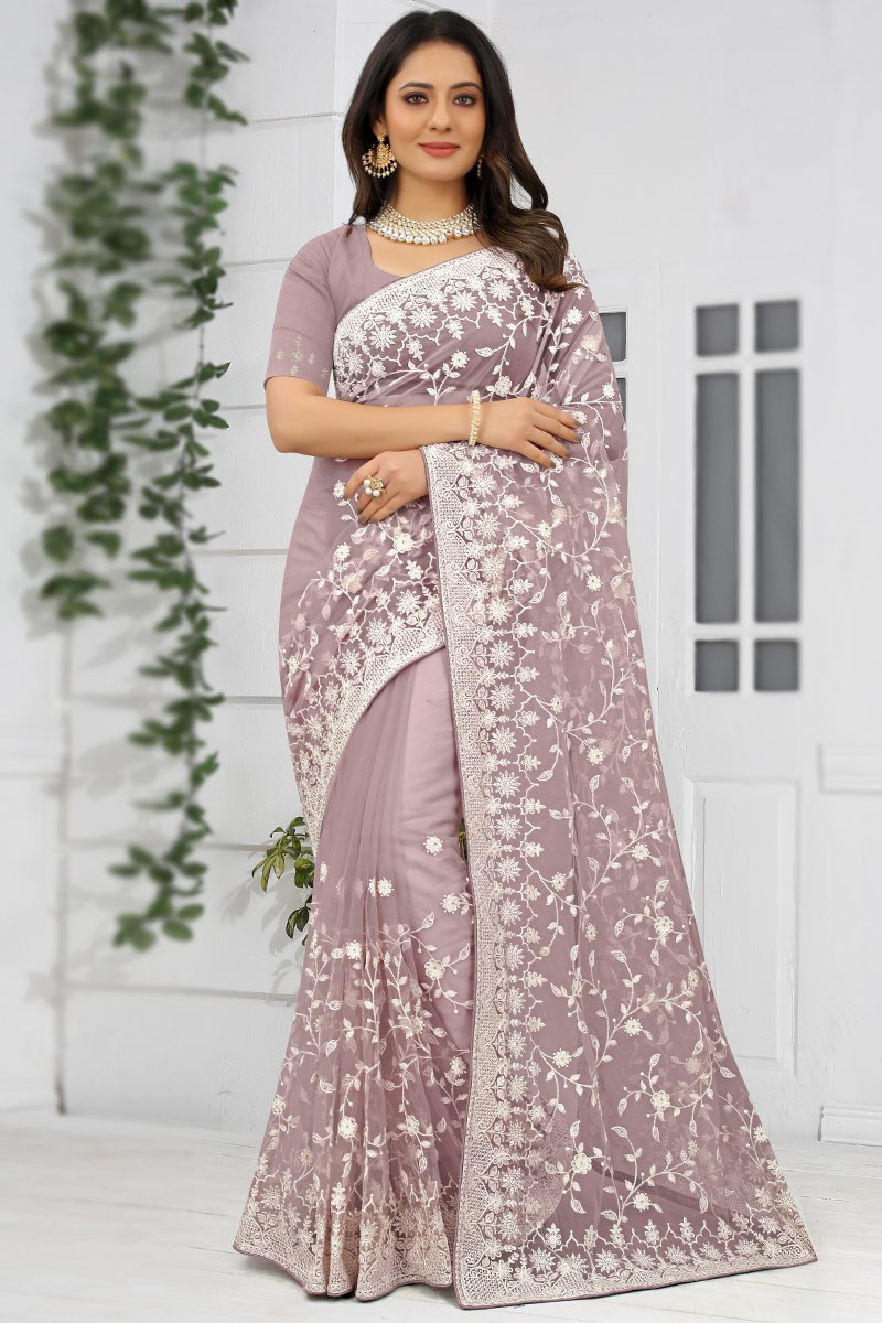 প্রিমিয়াম সফট অরগান্জা মসলিন শাড়ী ব্লাউস পিস্ সহ